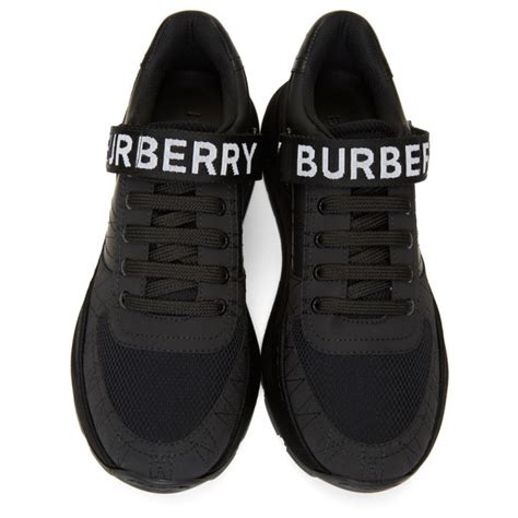 Burberry: Black Ronnie Zig Sneakers 